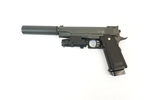 Страйкбольный пистолет Stalker SA5.1S Spring (Hi-Capa 5.1, с ЛЦУ и глушителем)