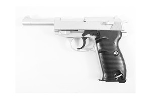 Страйкбольный пистолет Galaxy G.21S (Walther P38) серебристый
