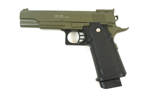 Страйкбольный пистолет Galaxy G.6G (Colt Hi-Capa) зеленый